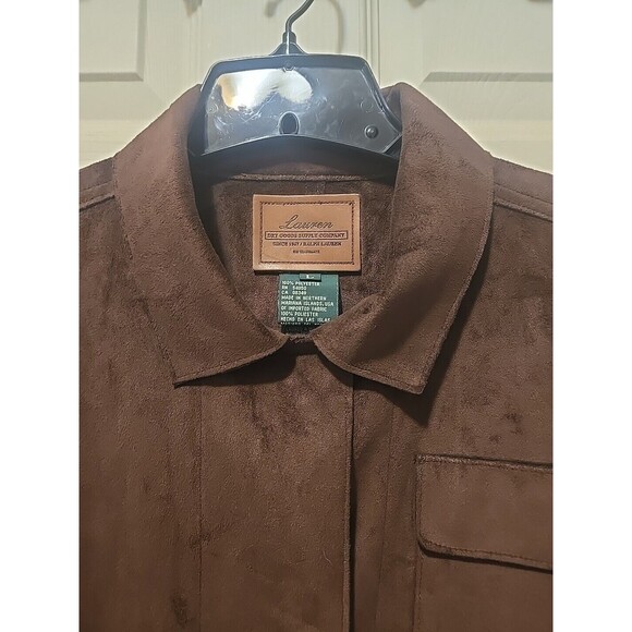 Brown Suede Women's Blazer - Picture 2 of 10